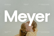 Meyer - Modern Sans-Serif Font famil