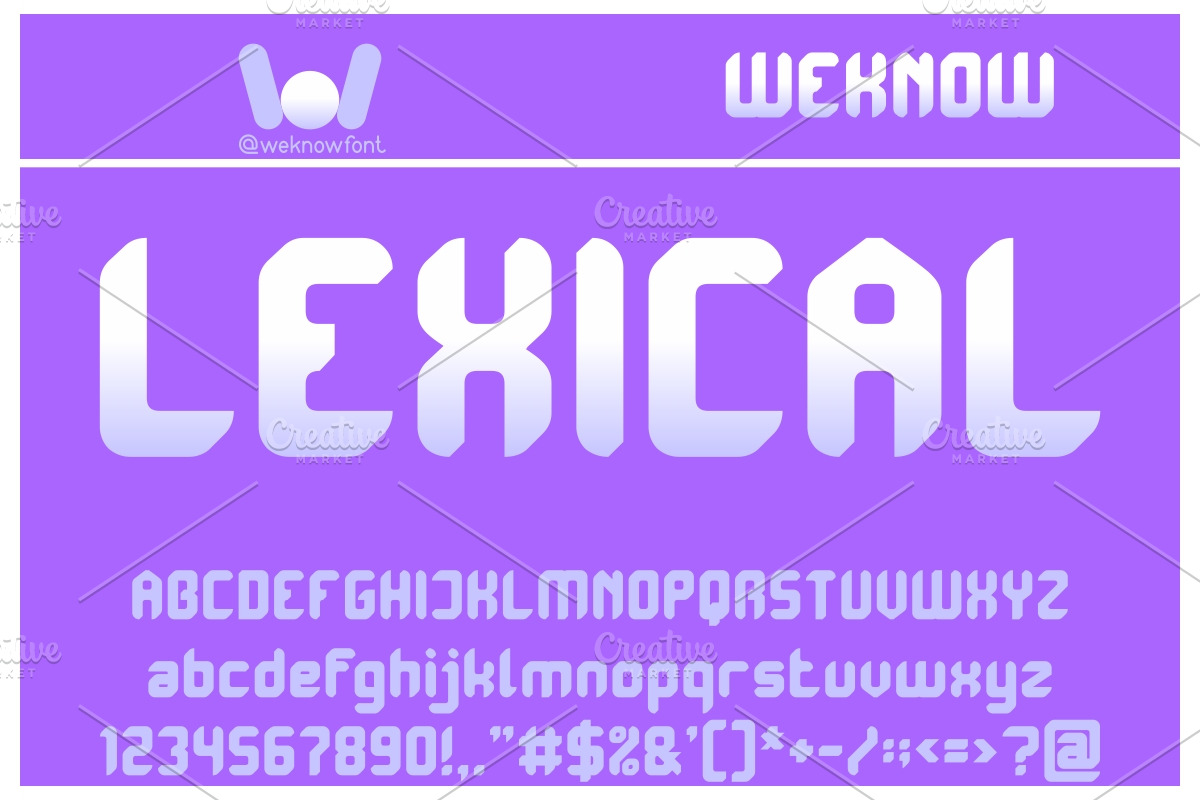 Polyphonic font, a Font by weknow (Photo 2 of 4)