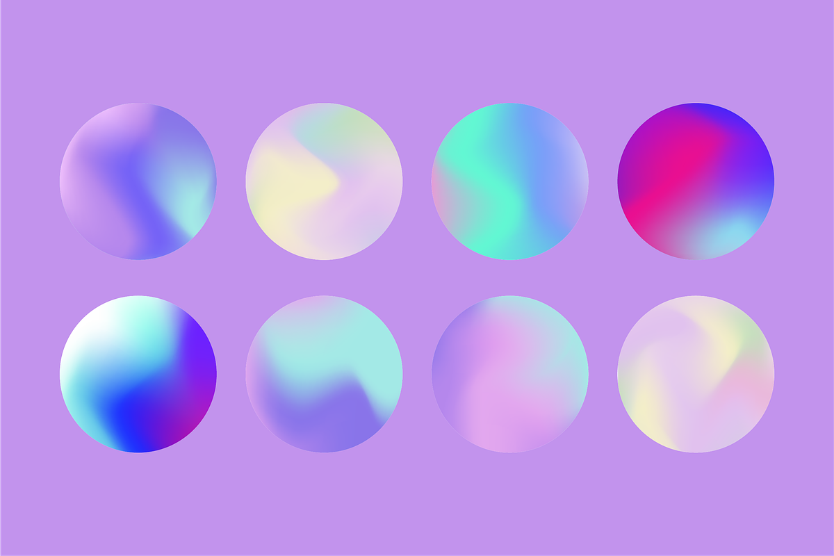Pastel Holographic Backgrounds, a Texture Graphic by tendercult (Photo 2 of 2)