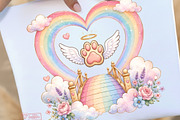 Rainbow Bridge Heart Clipart 15 PNG, an Animal Illustration by Tanya Kart (Thumbnail 5 of 10)