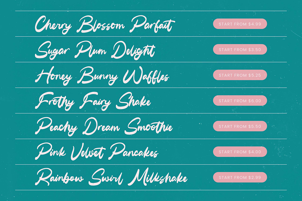 Gelmake Clencha Bold Calligraphy, a Script Font by Letterena Studios Script (Photo 6 of 20)