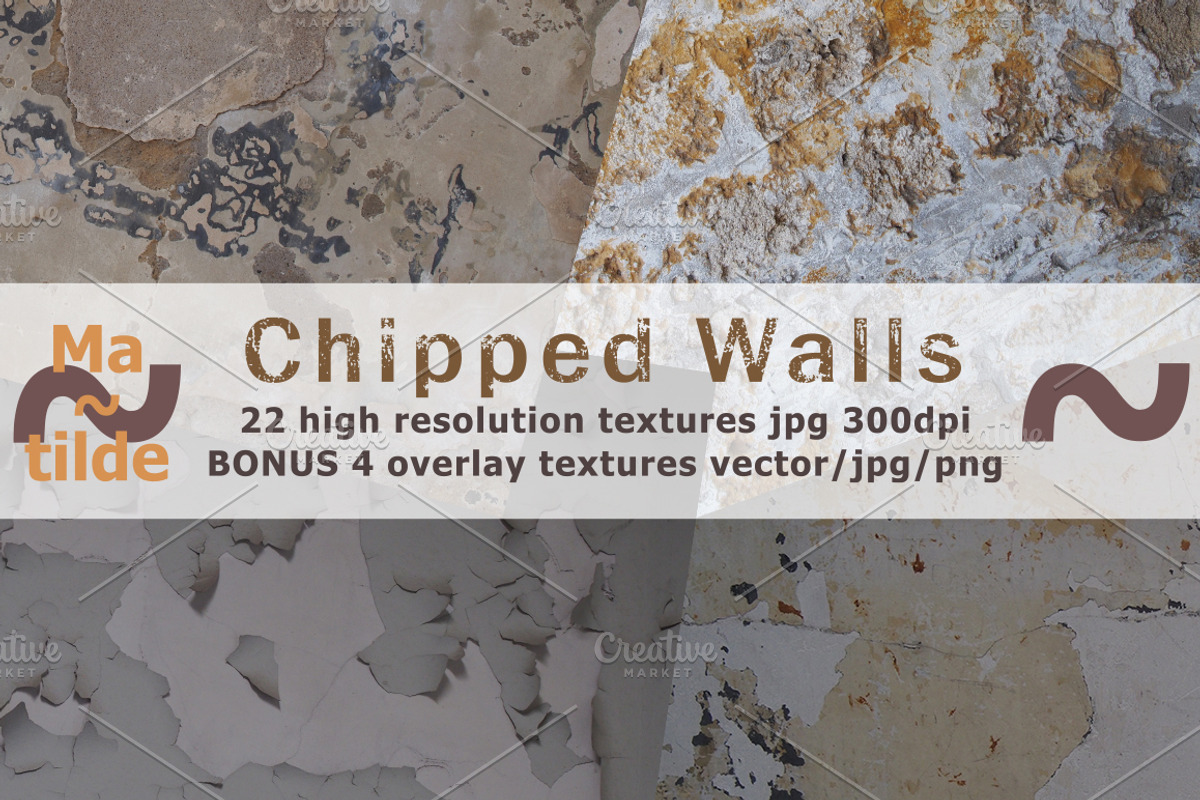 Chipped Walls, a Texture Graphic by MatildeGraphics (Photo 1 of 9)