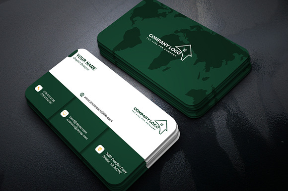 Minimal Estate Broker Card PSD preview 7