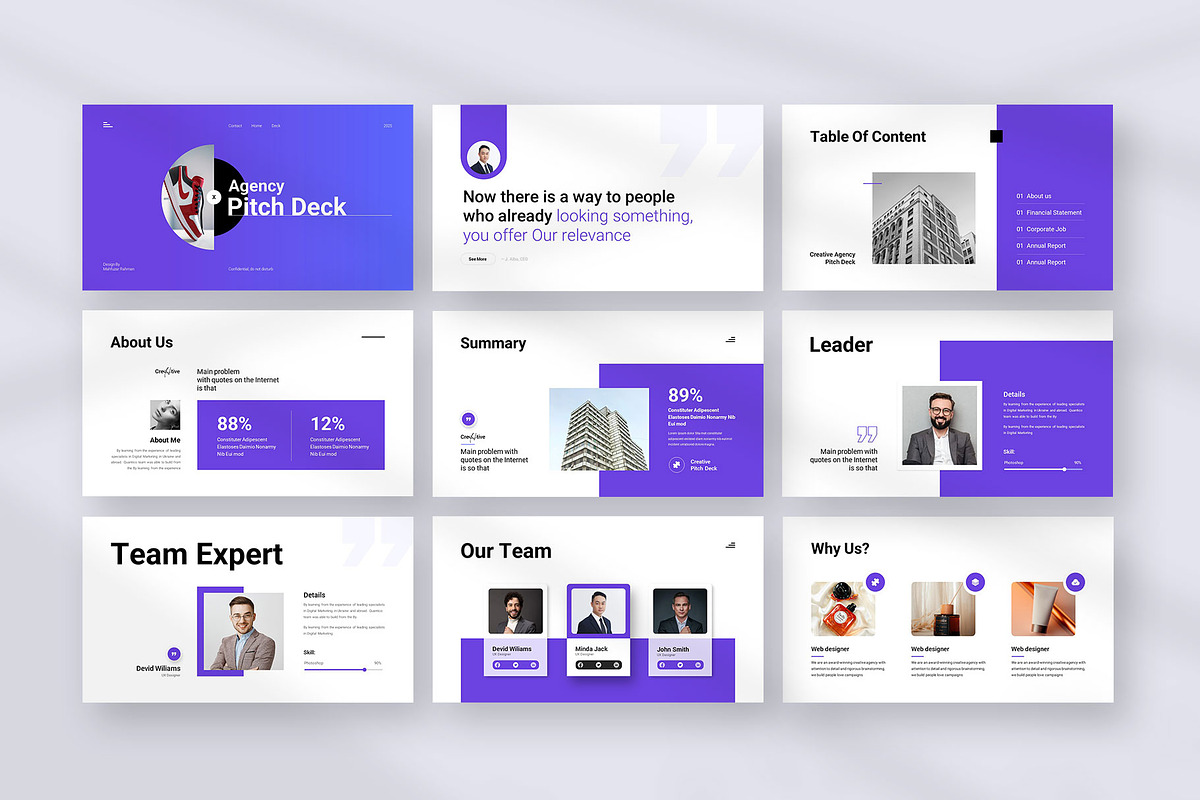 Creative Agency Pitch Deck, a Presentation Template by KreateTribe (Photo 4 of 6)
