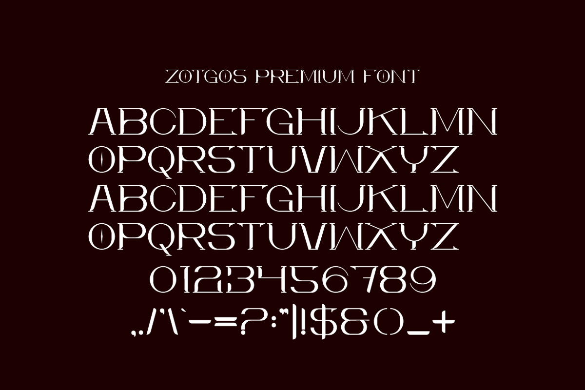 Zotgos Premium - Luxury Font, a Serif Font by Iqsiart Studio (Photo 5 of 6)