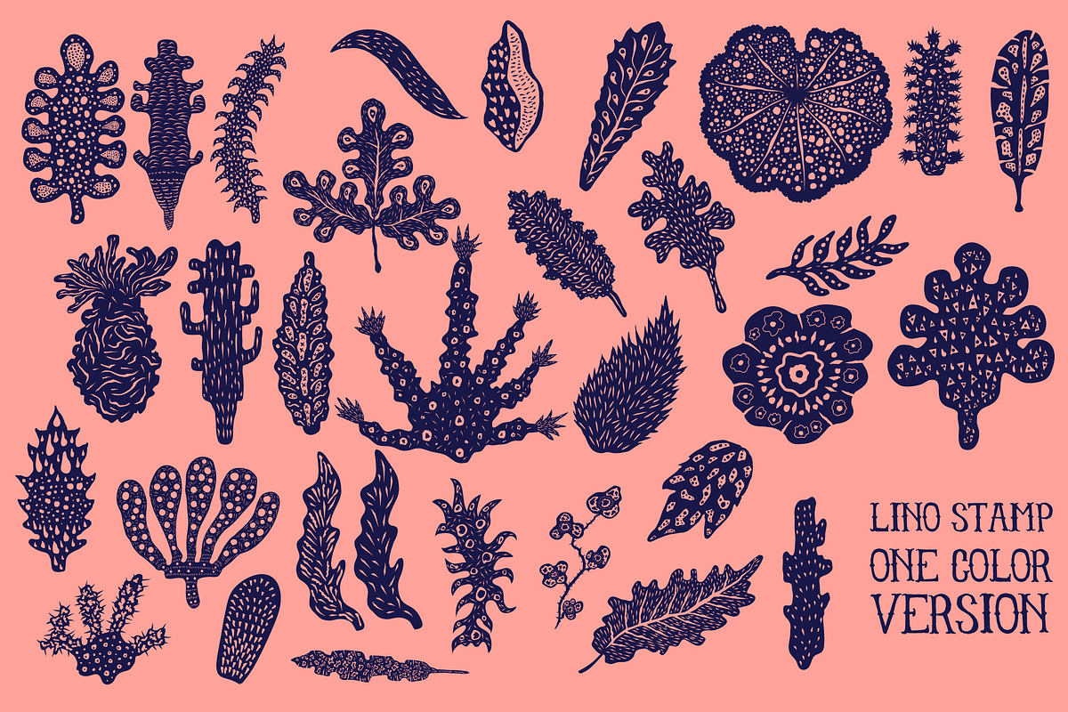 Psychedelia - Leaves and Plants, a Decorative Illustration by Guerillacraft (Photo 3 of 4)