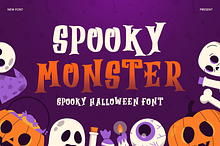 SPOOKY MONSTER - Halloween Font