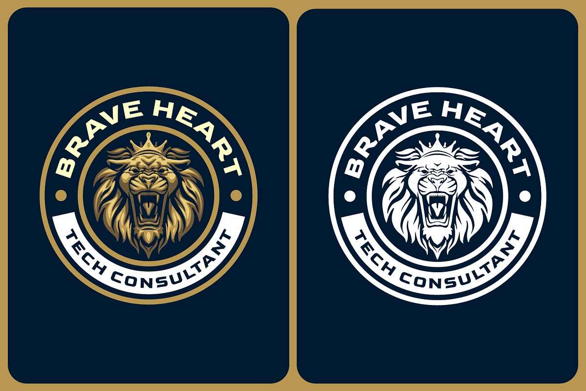 Gold Roaring King Lion Logo, a Branding & Logo Template by Suhandi (Photo 3 of 4)