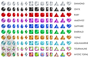 Precious Gem Stone Vectors, an Object Graphic by Abysm Internal (Thumbnail 2 of 3)