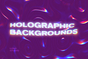 Holographic Grainy Backgrounds