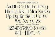 Avifan - Elegant Serif Font, a Serif Font by Pandeka Studio (Thumbnail 10 of 12)