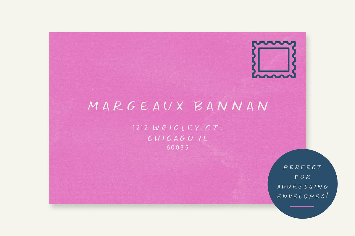 Penpal - a casual, all caps font preview 3