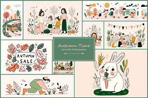 Autumn Time 3- 401 AI illustrations