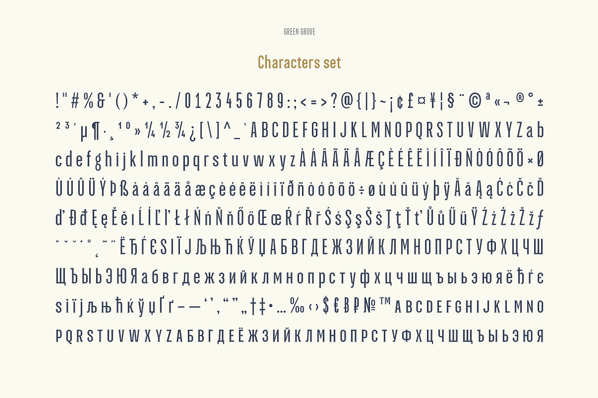 Green Grove // 3 fonts preview 6