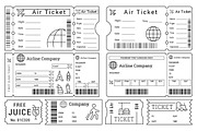 Ticket Templates Pack, an Object Illustration by Creative Stall (Thumbnail 3 of 3)