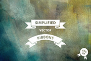 Simple vector ribbons, an Object Graphic by Vitek Graphic (Thumbnail 2 of 5)