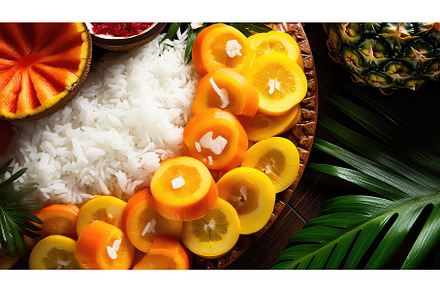 healthy lunch food background ai, a Food & Drink Photo by pikepicture