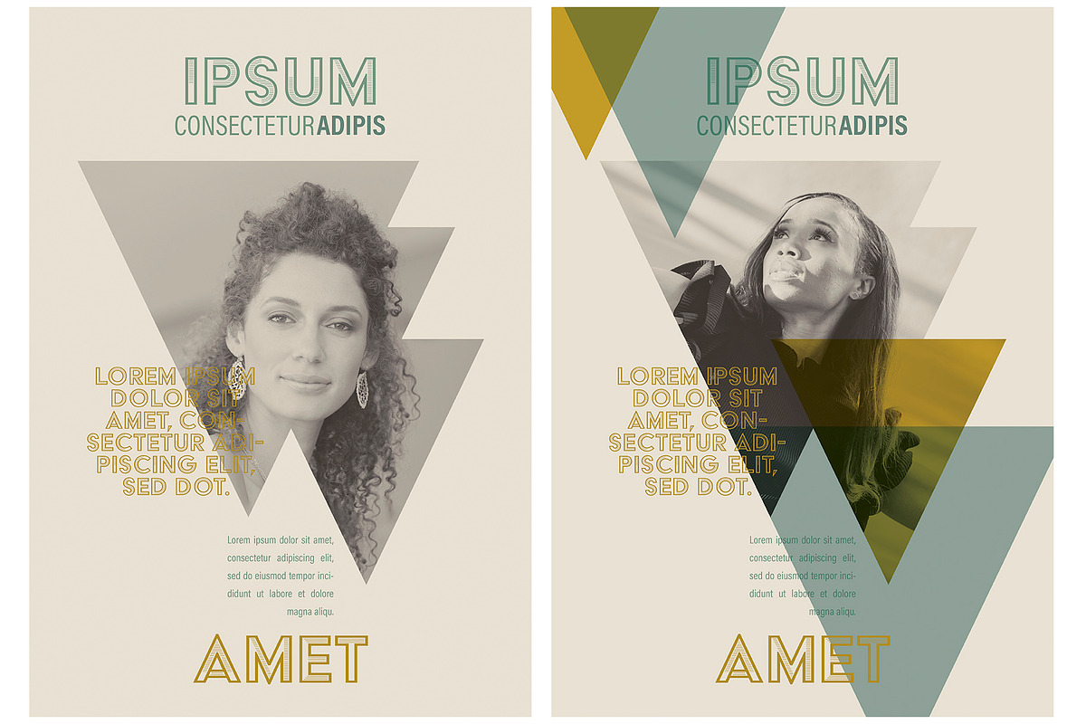 Minimal Geometric Style Poster, a Print Template by McLittle Stock (Photo 3 of 3)
