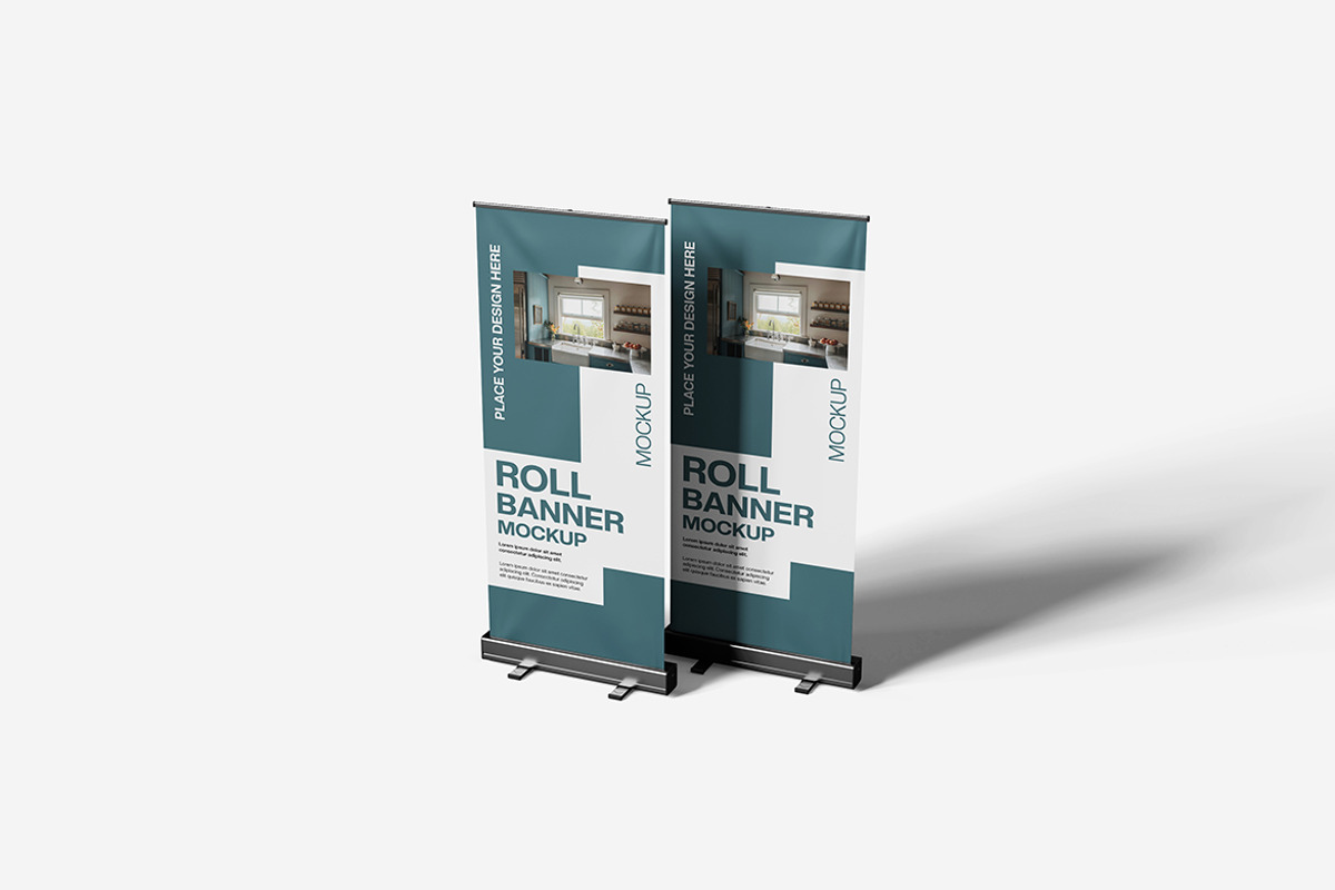 Roll Banner Mockup, an Advertising Mockup by bimockup (Photo 5 of 6)