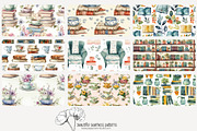 80 books seamless pattern, a Pattern Graphic by Poppy Lane Studio (Thumbnail 10 of 11)