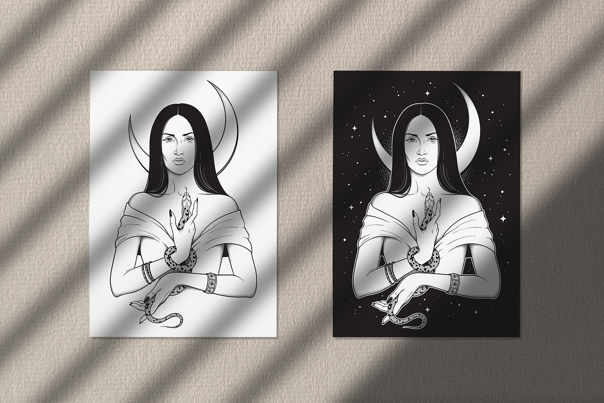Moon Goddess Hecate, an Illustration by Croisy (Photo 6 of 8)