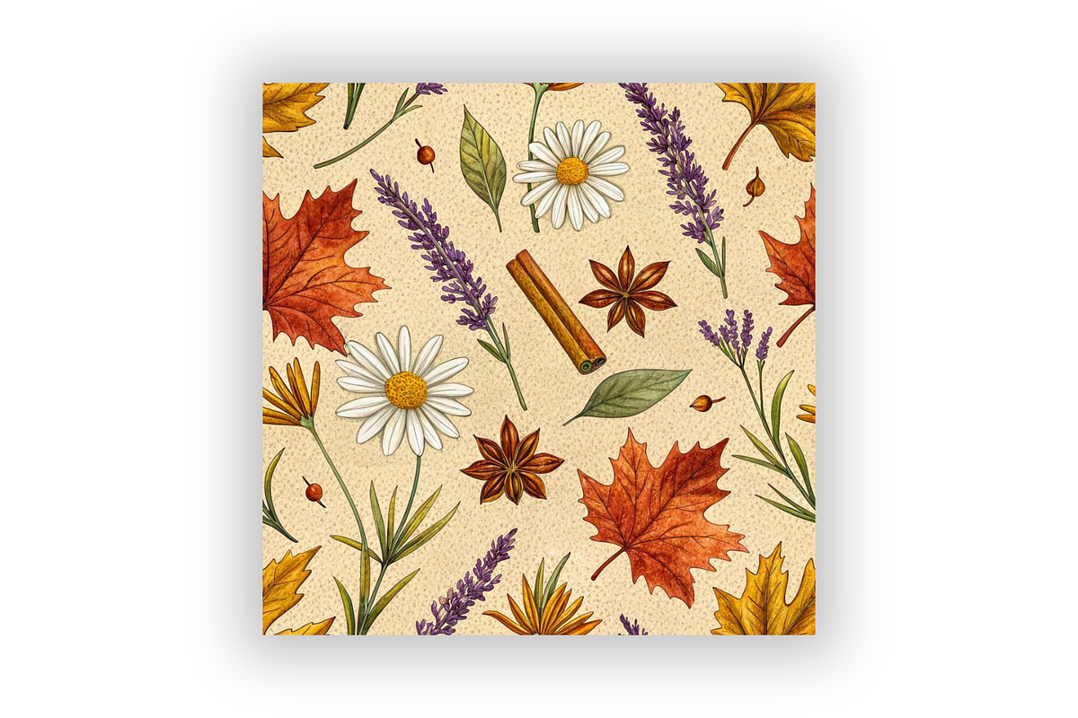 Autumn Tea Blends Digital Paper, a Pattern Graphic by FloridPrintables (Photo 7 of 7)