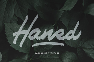 Haned | Masculine Typeface Font