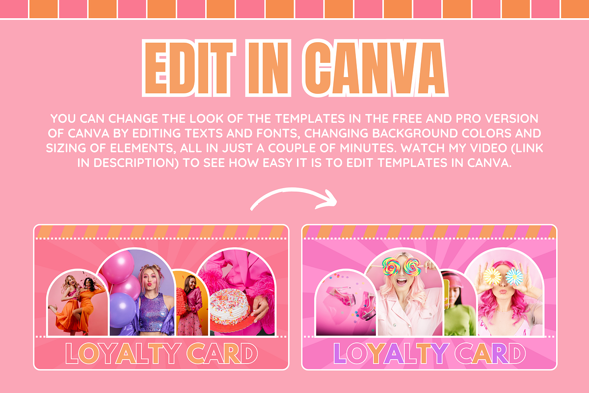 Cute Loyalty Card - Edit in Canva, a Card Template by SunshineStudioBoutique (Photo 3 of 8)