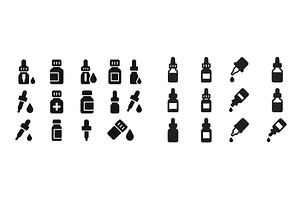 Collection of dropper bottles and, a Healthcare Illustration by ZinetroN
