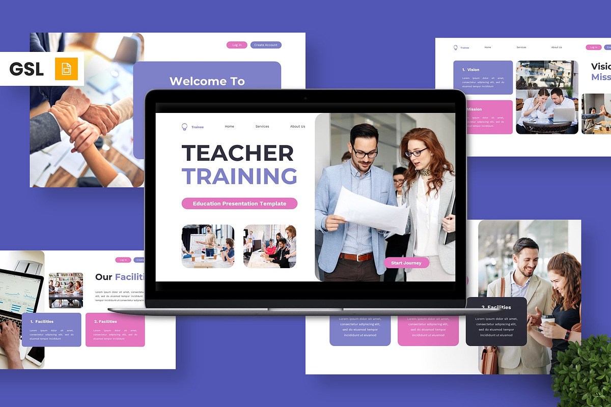 Teacher Training - Education GSL, a Presentation Template by Deepslide Studio (Photo 1 of 6)