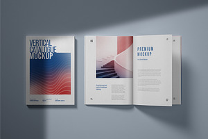 Vertical Catalog, Magazine Mockup