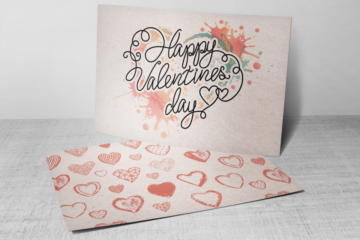 Love set Hand drawn hearts lettering, an Object Graphic by antuanetto (Photo 7 of 8)