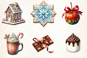 Christmas Candy and Sweets Clipart, an Illustration by DreamCafeArt (Thumbnail 5 of 8)