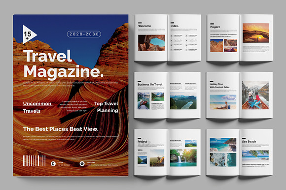 Travel Magazine Design preview 4