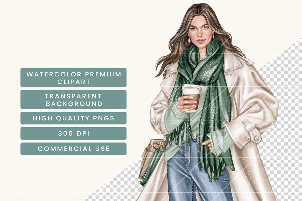 Watercolor Cozy Green Lifestyle, an Object Illustration by BusyDaydesign (Photo 7 of 9)