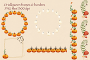 Halloween Party clipart set, a Seasonal Illustration by Aurella Art (Thumbnail 7 of 12)