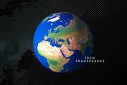 3D Earth Render Without Clouds, an Object Graphic by Artbeaut (Thumbnail 3 of 4)