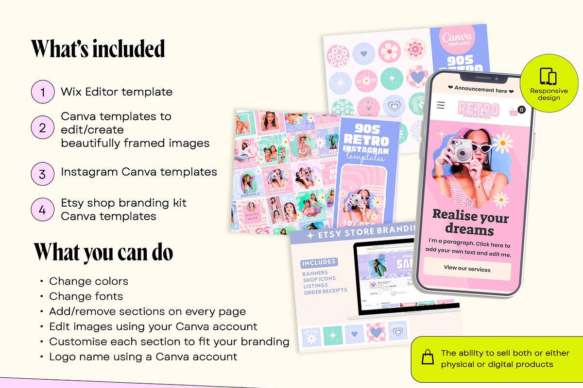 Retro Wix Coach Template Bundle, a Wix Template by Template Twist Shop (Photo 5 of 10)