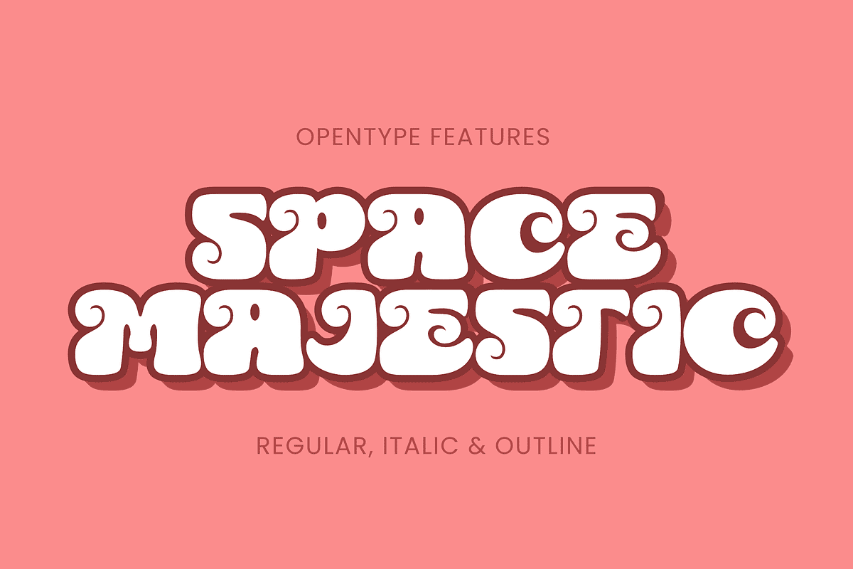 Space Majestic, a Sans Serif Font by ahweproject (Photo 2 of 10)