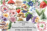 Botanical Forest Wildflower, an Illustration by CitraGraphics (Thumbnail 1 of 5)