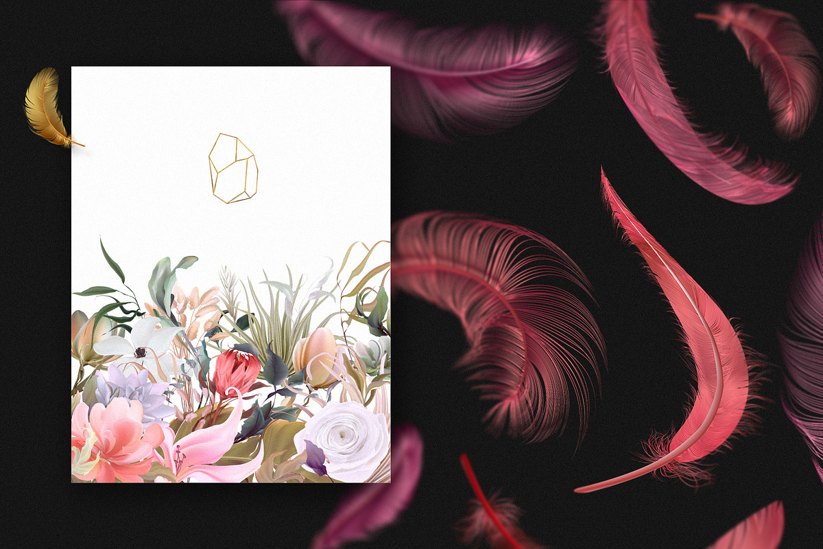 Flamingo - tropical constructor, a Decorative Illustration by Gluiki (Photo 9 of 11)