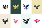 Eagle logo collection, a Branding & Logo Template by Team_Ultra_Graphics (Thumbnail 1 of 9)
