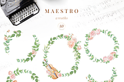 Musical instrument flower clipart, an Illustration by MariGraphic boutique (Thumbnail 7 of 11)