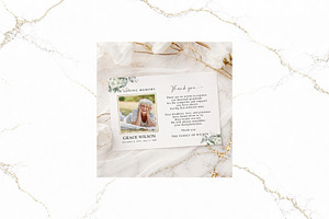 Funeral Thank You Card Canva FR007, a Card Template by TyphoonStudio