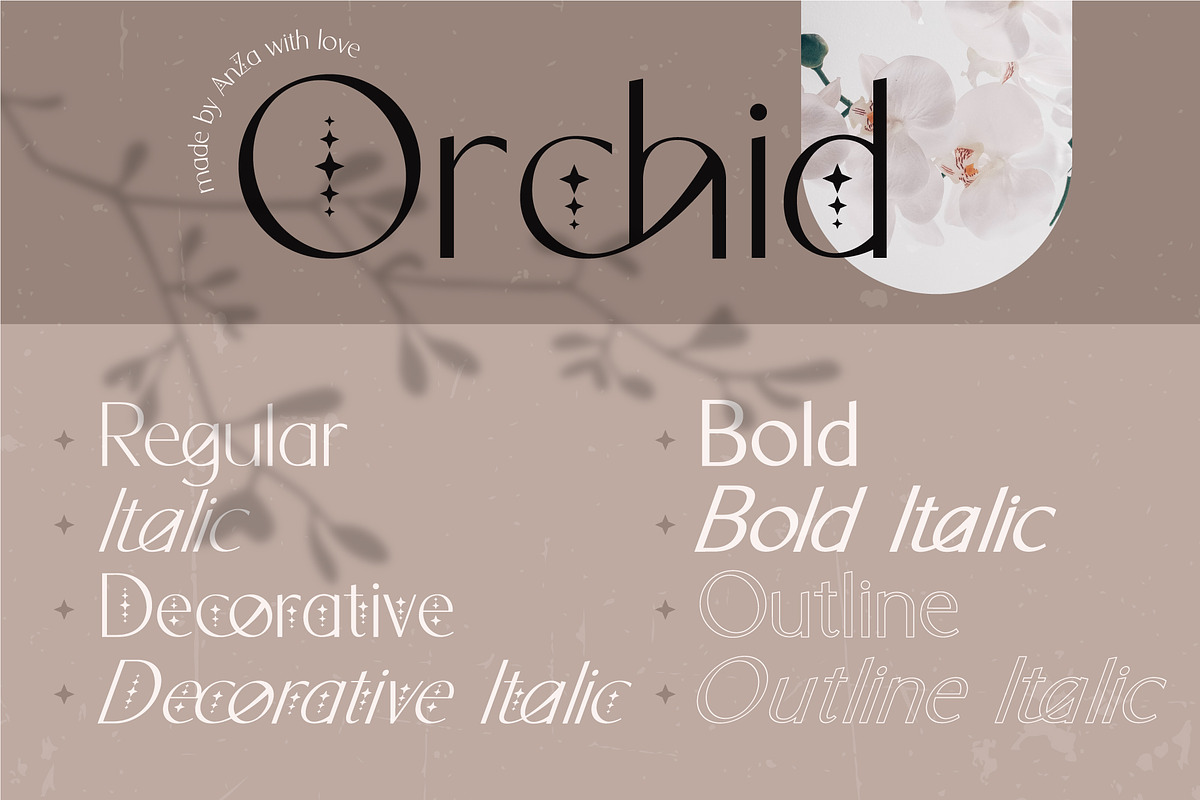 Orchid Sans Serif Font Family, a Sans Serif Font by Anna Zakharchenko (Photo 9 of 12)
