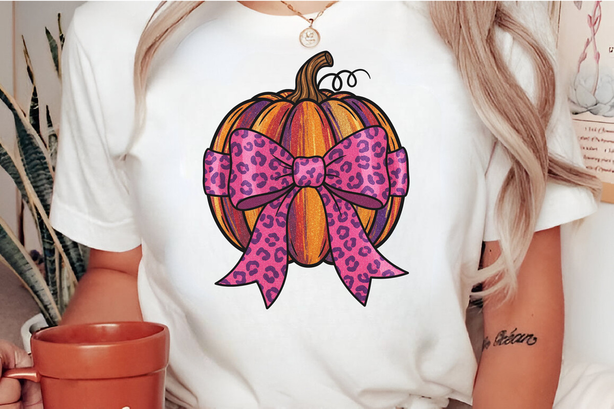 Preppy Glitter Fall Pumpkin Splatter, an Illustration by Craft Nest (Photo 2 of 6)