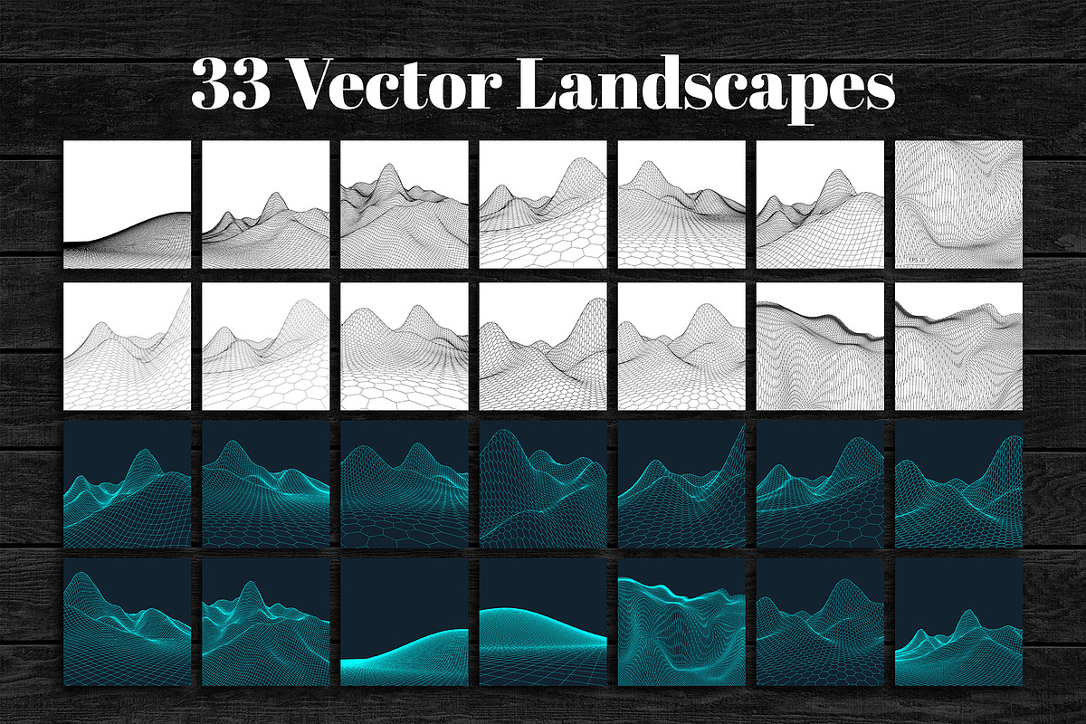 3D Tech & Wireframe Backgrounds, a Technology Illustration by RDShop (Photo 17 of 17)