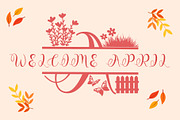 Floral Cute Monogram, a Handwritten Font by Yoga Letter (Thumbnail 6 of 6)