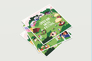 Open-air fest posters + banners set, a Background Graphic by PaperTrident (Thumbnail 6 of 9)
