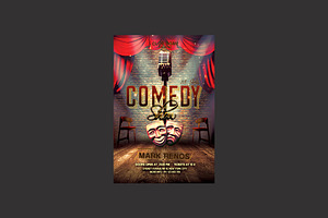 Comedy Show Flyer, a Flyer Template by DSGraphicDesign